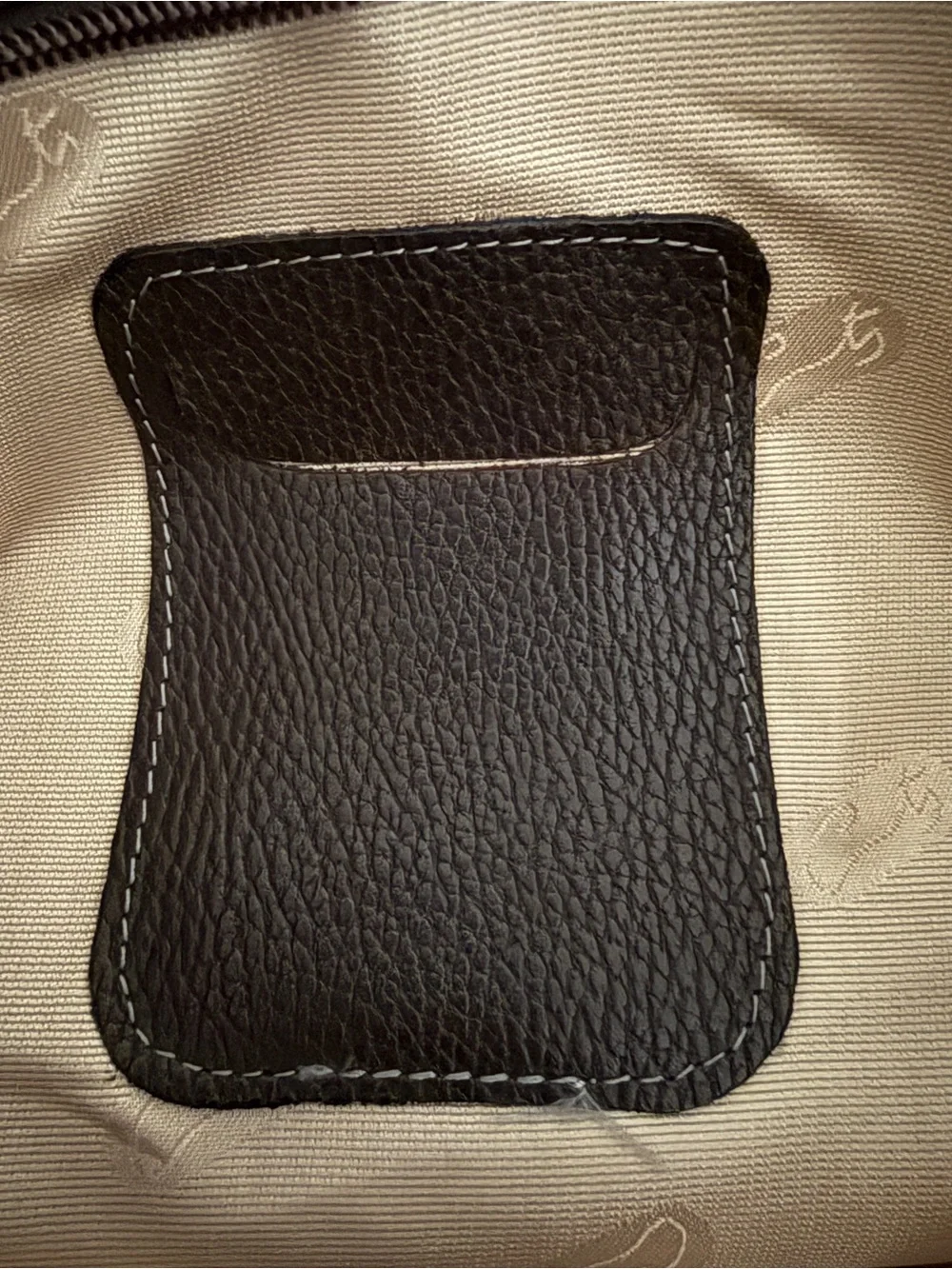 Classic Dark Brown Leather Tote Bag with Silver Hardware